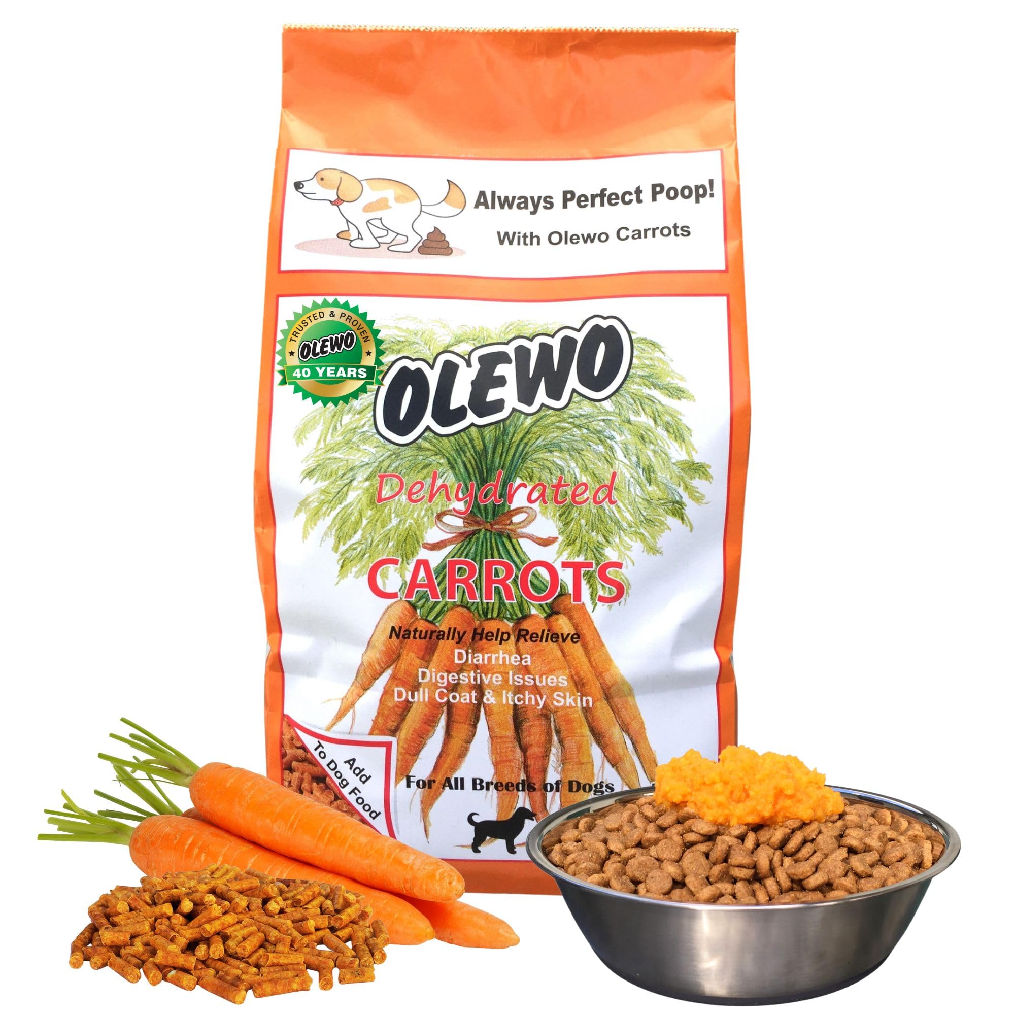 Olewo Carrot Fiber Dog Food Topper
